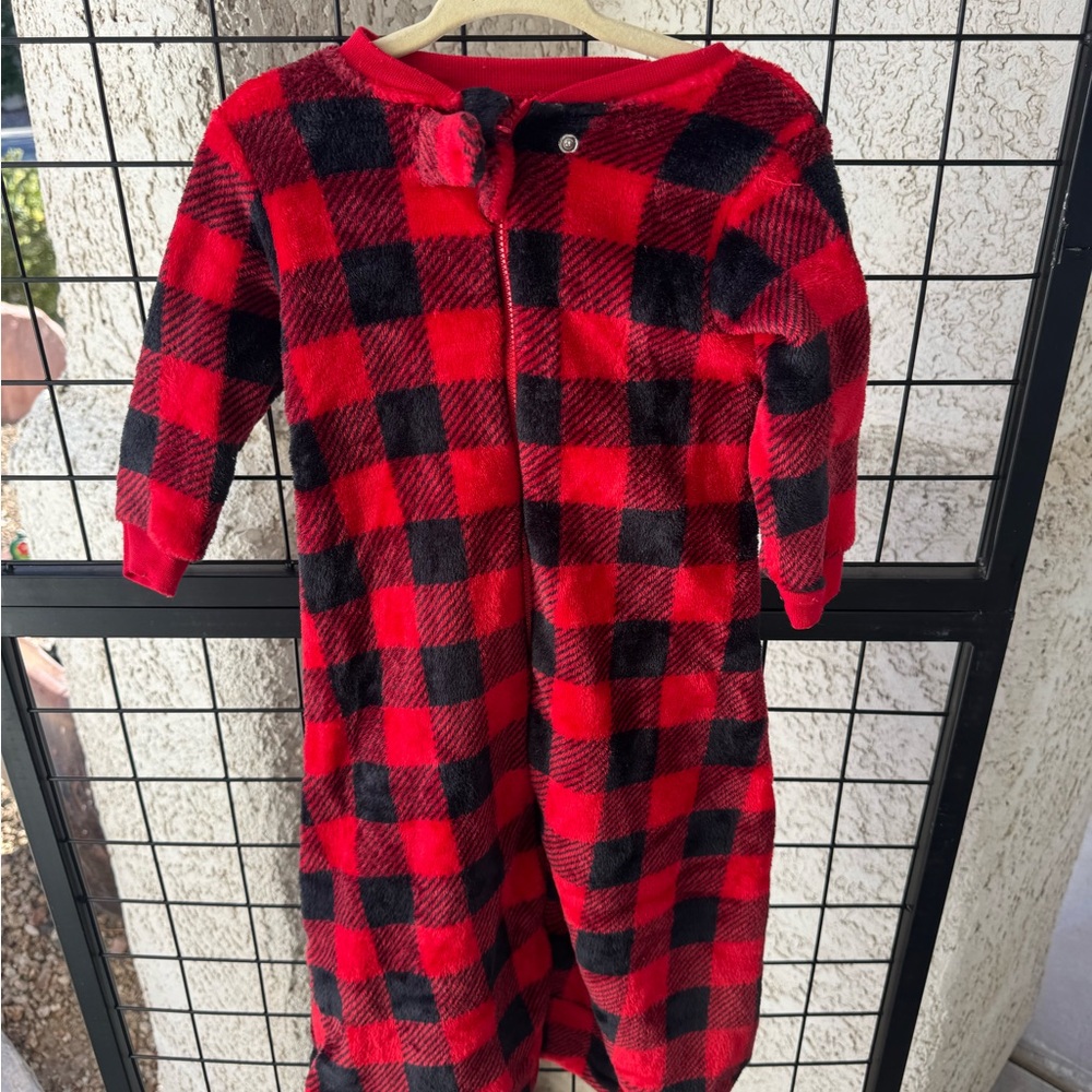 hB baby sleep sacks set of two Cozy Red and Black Plaid Kids size 0-9m